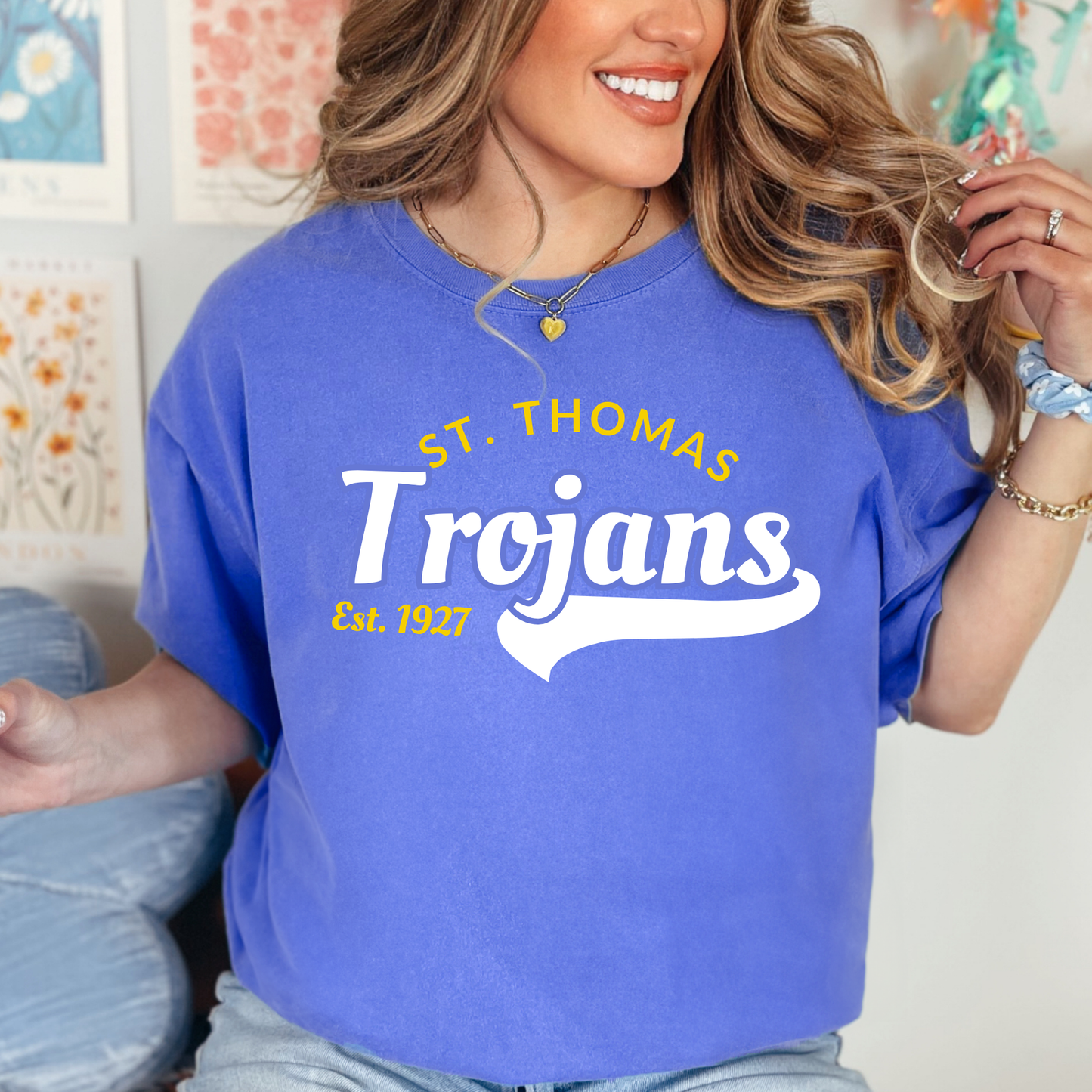Vintage Trojans | Short Sleeve Adult Tee