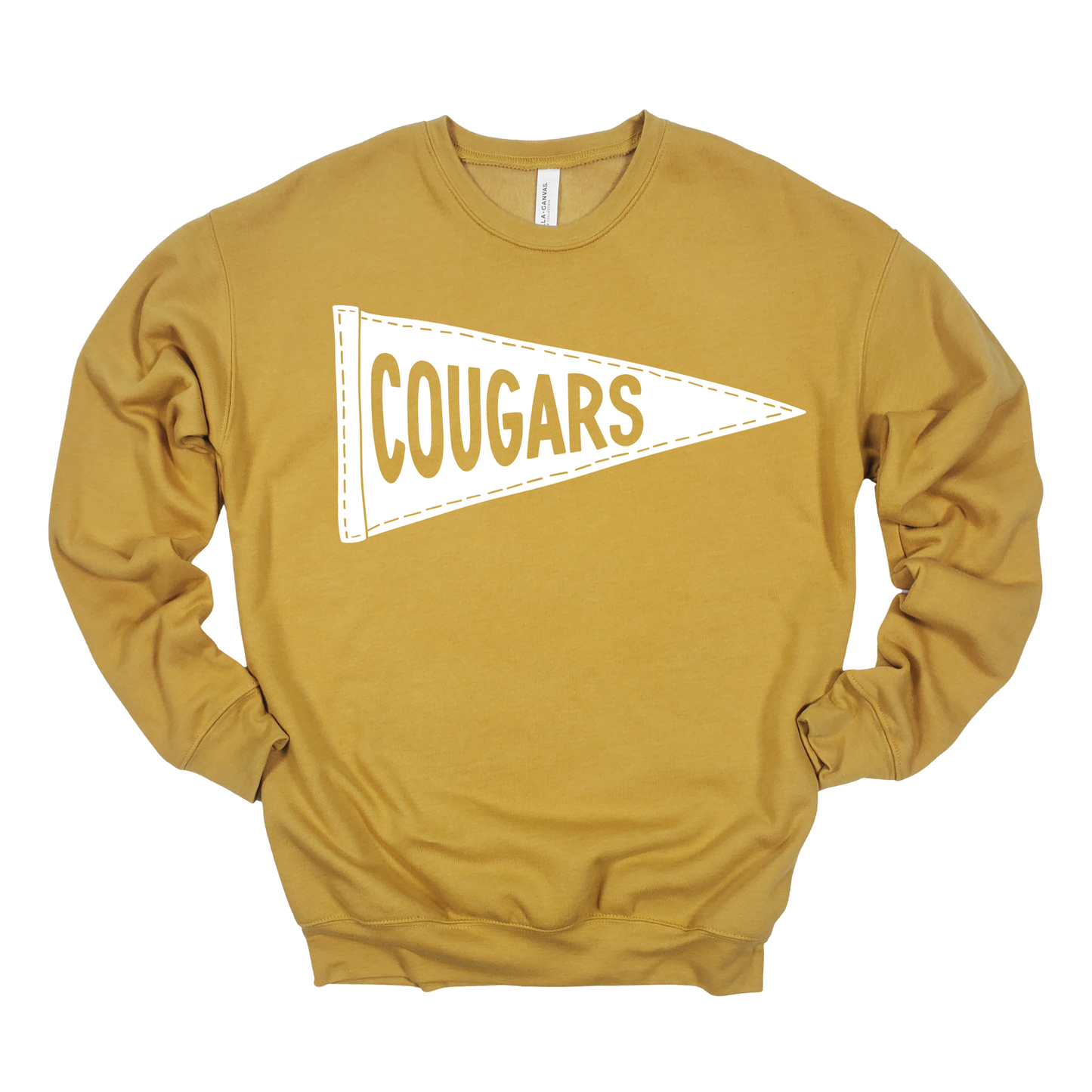 Cougars Flag | Adult Crewneck