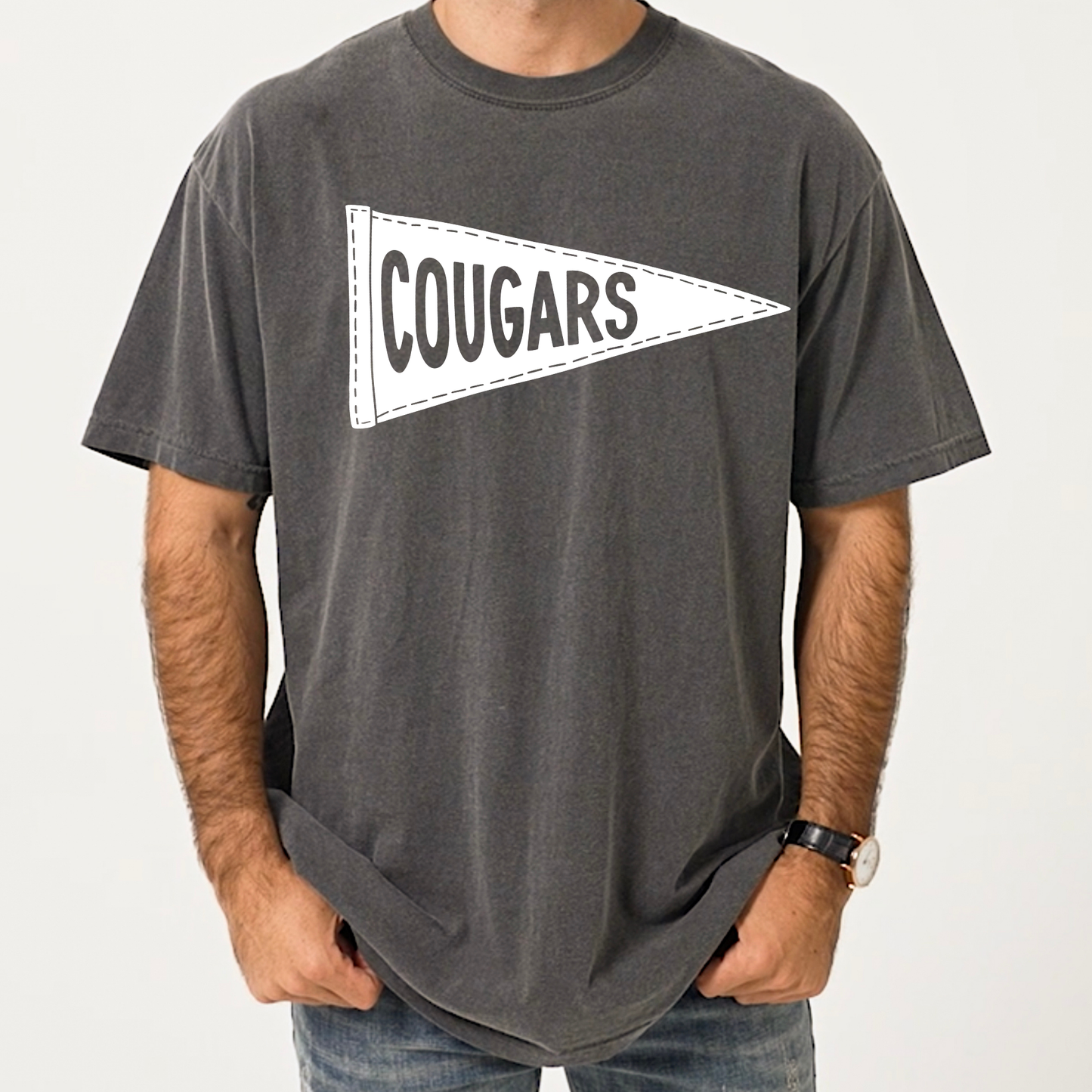 Cougars Flag | Short Sleeve Adult Tee