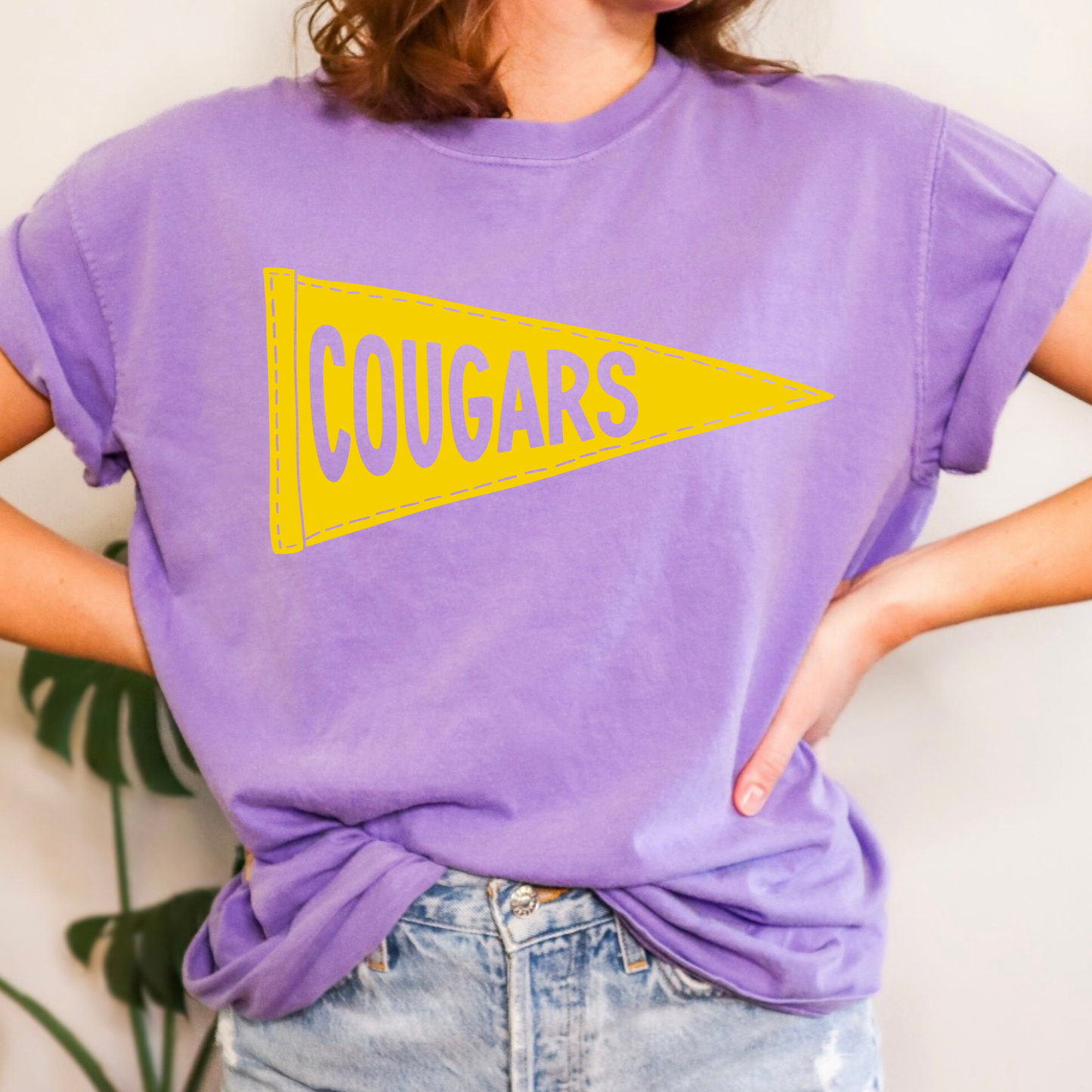 Cougars Flag | Short Sleeve Adult Tee