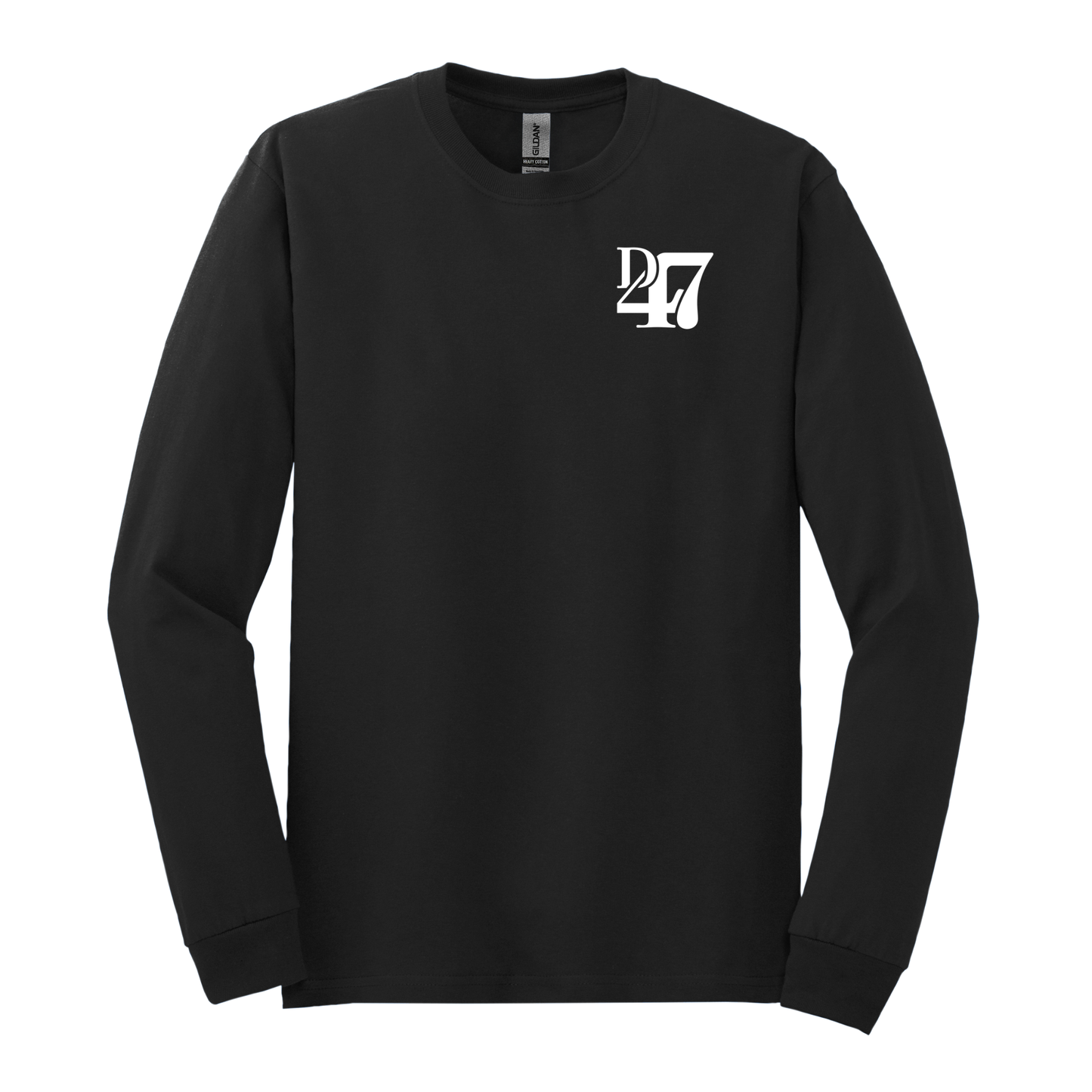 D47 Logo White | Long Sleeve Adult Tee