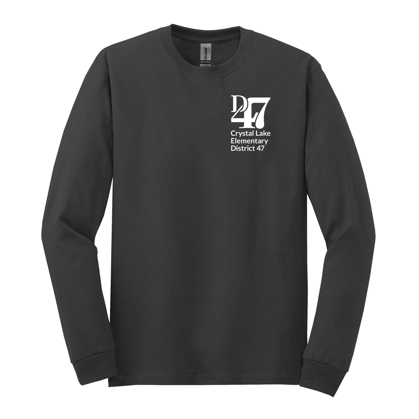 CL D47 Pocket Logo White | Long Sleeve Adult Tee