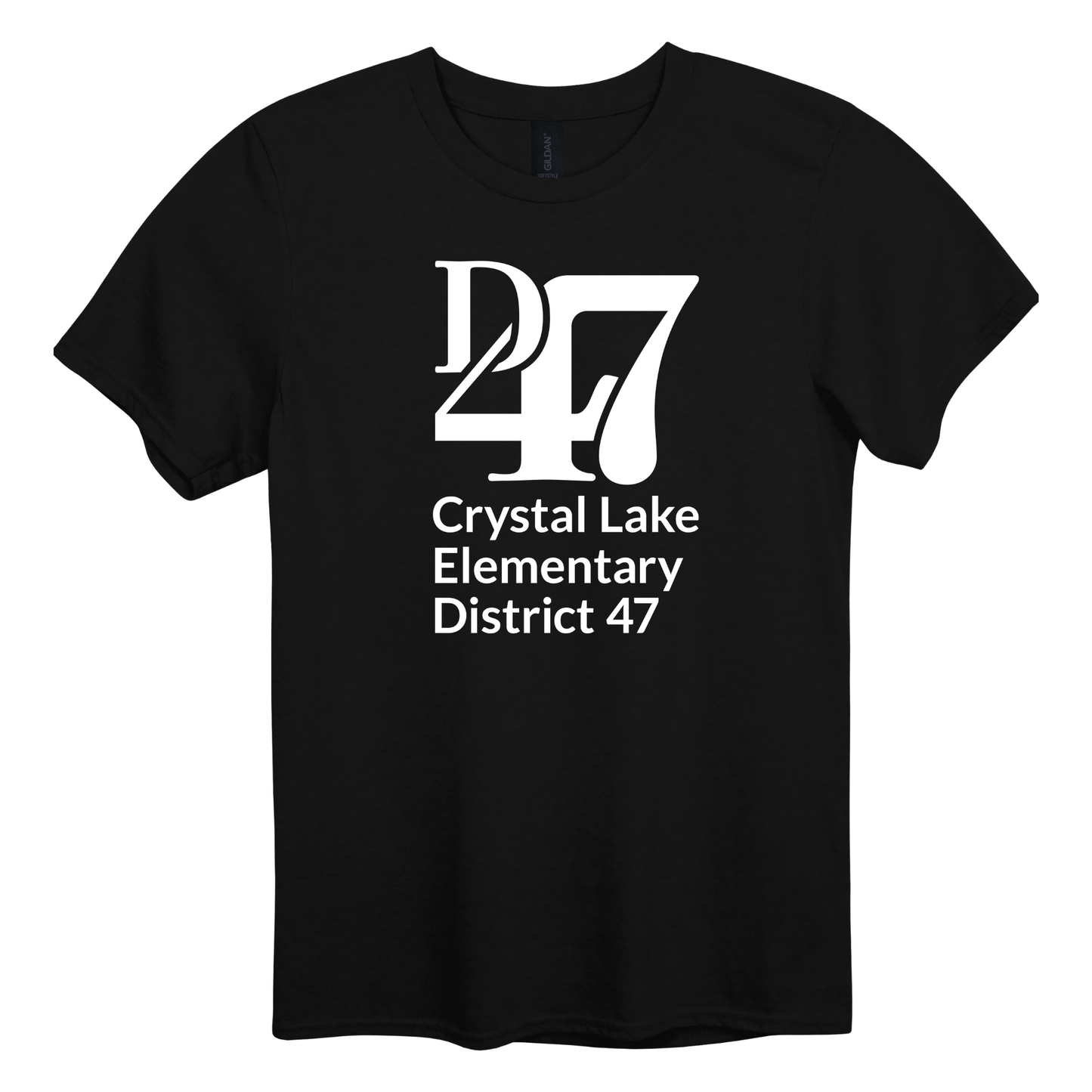 CL D47 Logo Vertical White | Short Sleeve Adult Tee