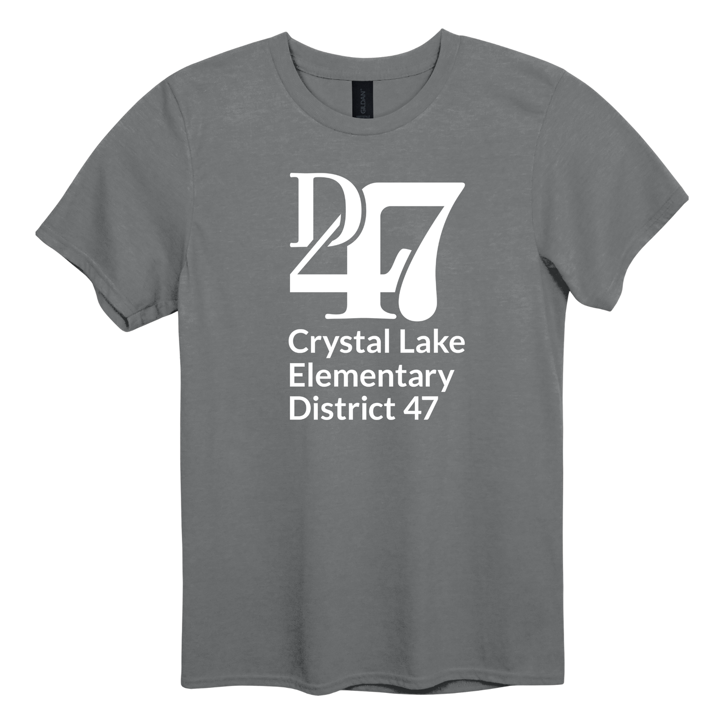 CL D47 Logo Vertical White | Short Sleeve Adult Tee