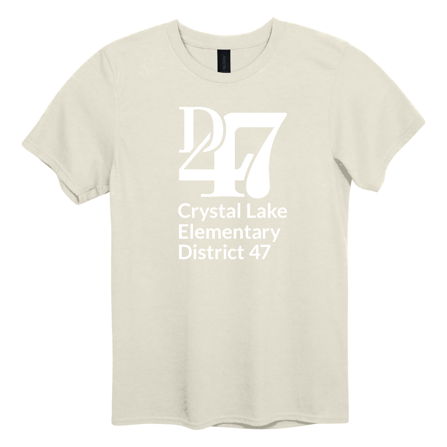 CL D47 Logo Vertical White | Short Sleeve Adult Tee