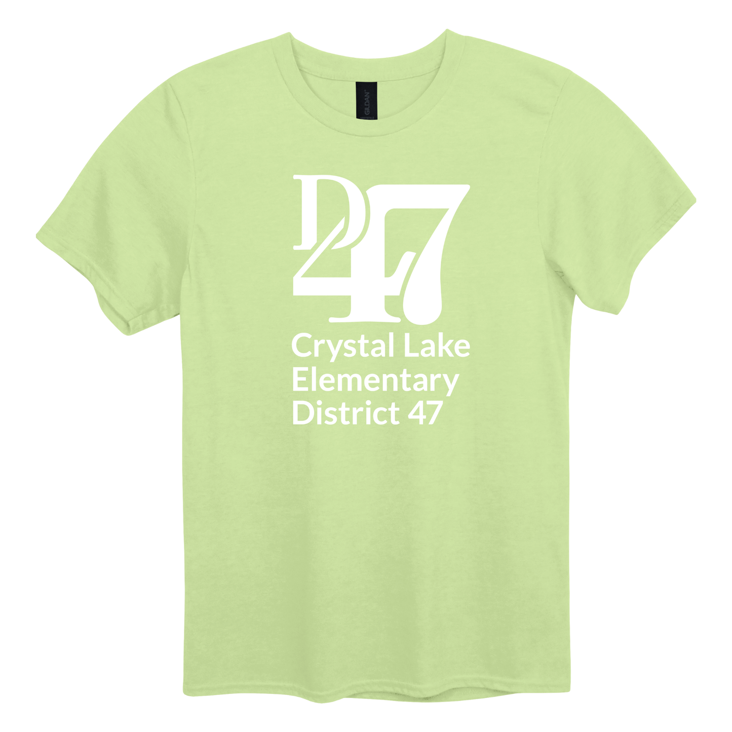 CL D47 Logo Vertical White | Short Sleeve Adult Tee