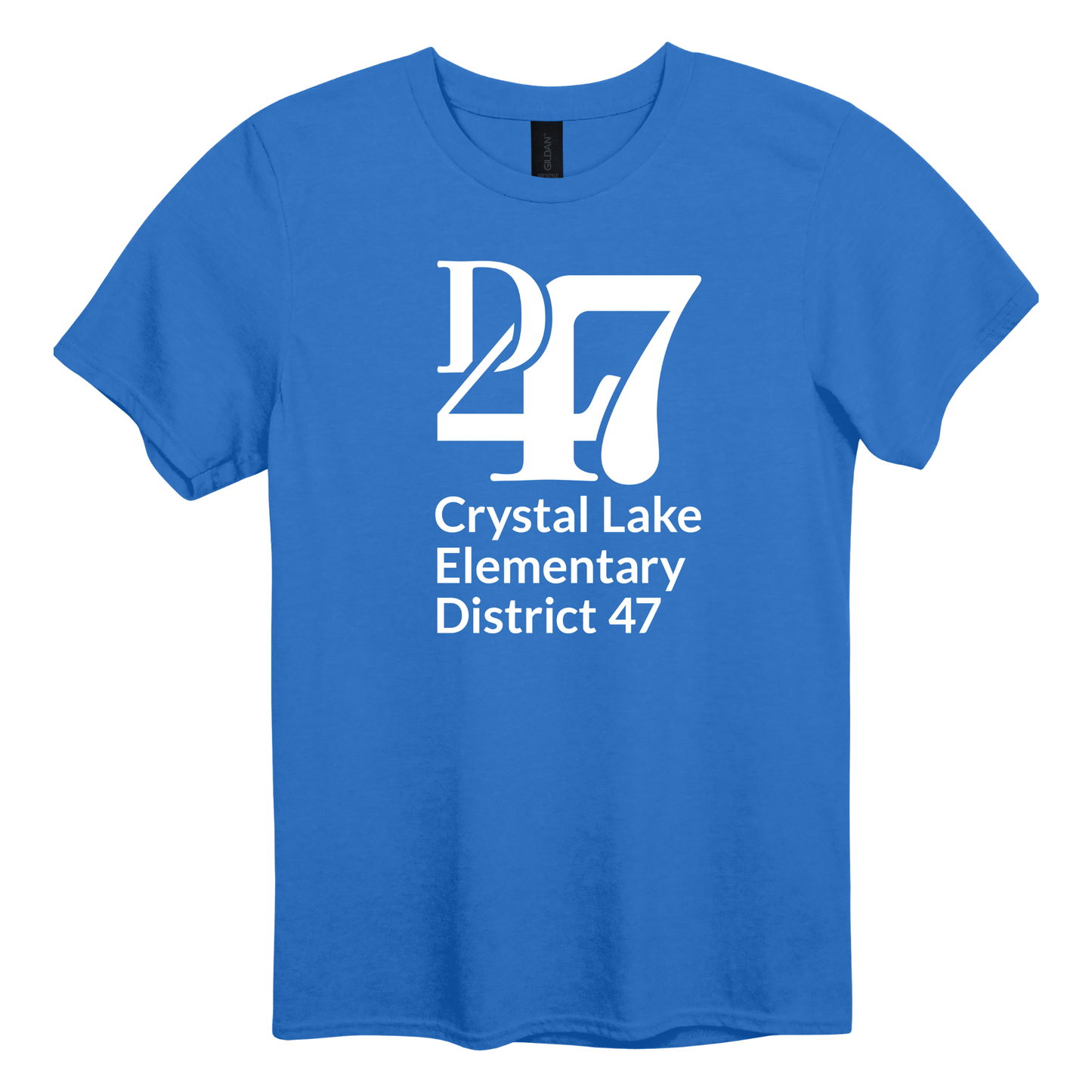 CL D47 Logo Vertical White | Short Sleeve Adult Tee