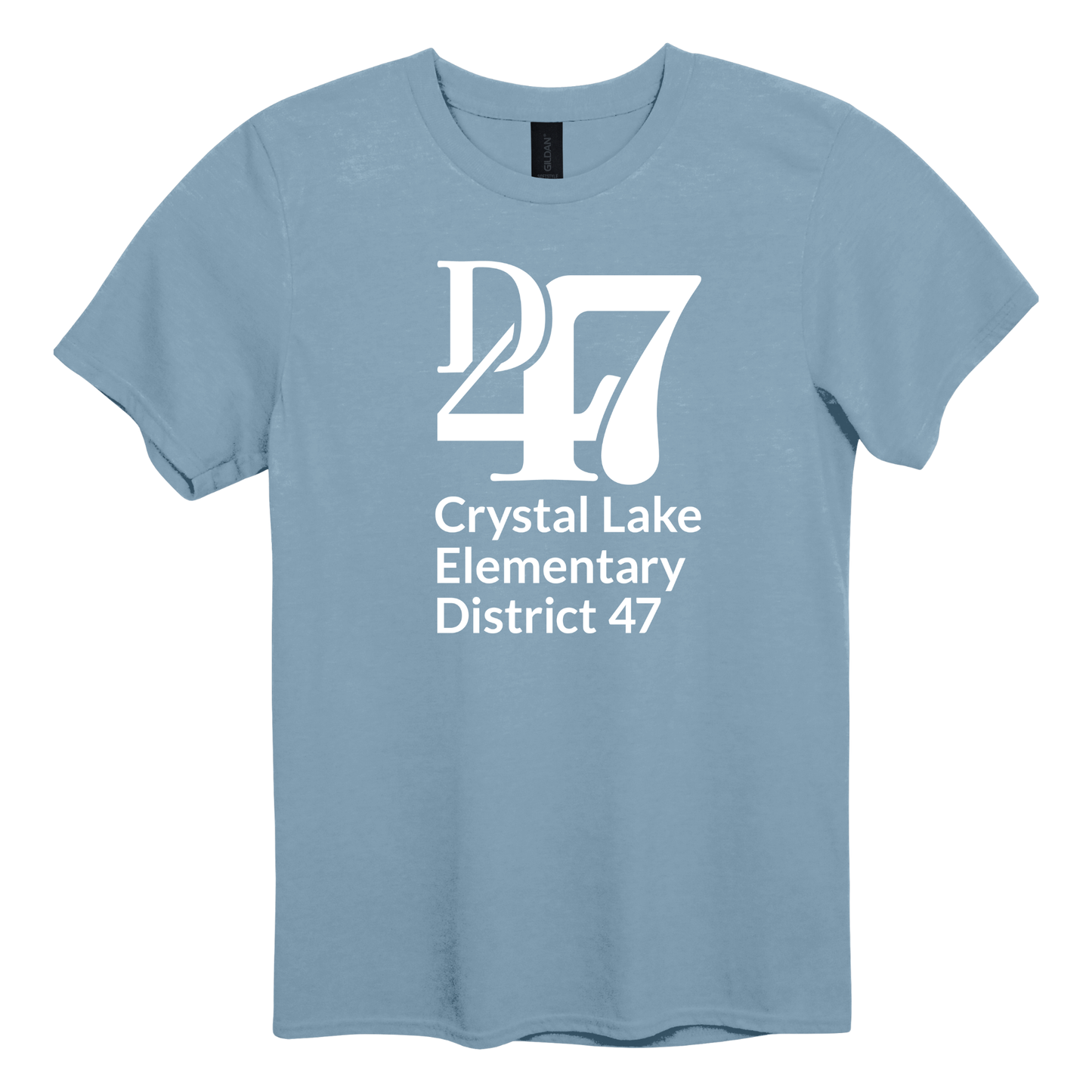 CL D47 Logo Vertical White | Short Sleeve Adult Tee