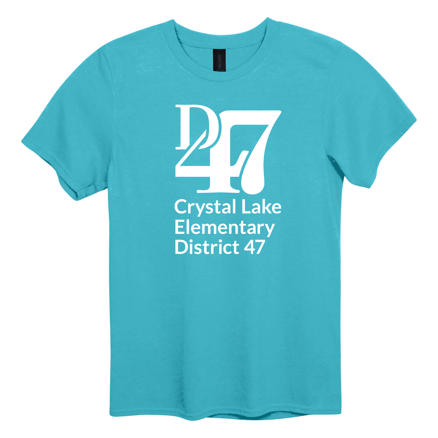 CL D47 Logo Vertical White | Short Sleeve Adult Tee
