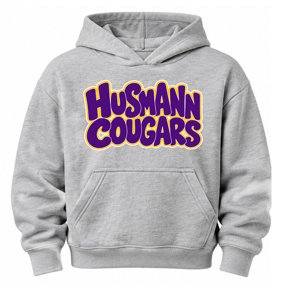 Husmann Cougars Bubble | Youth Hooded Sweatshirt