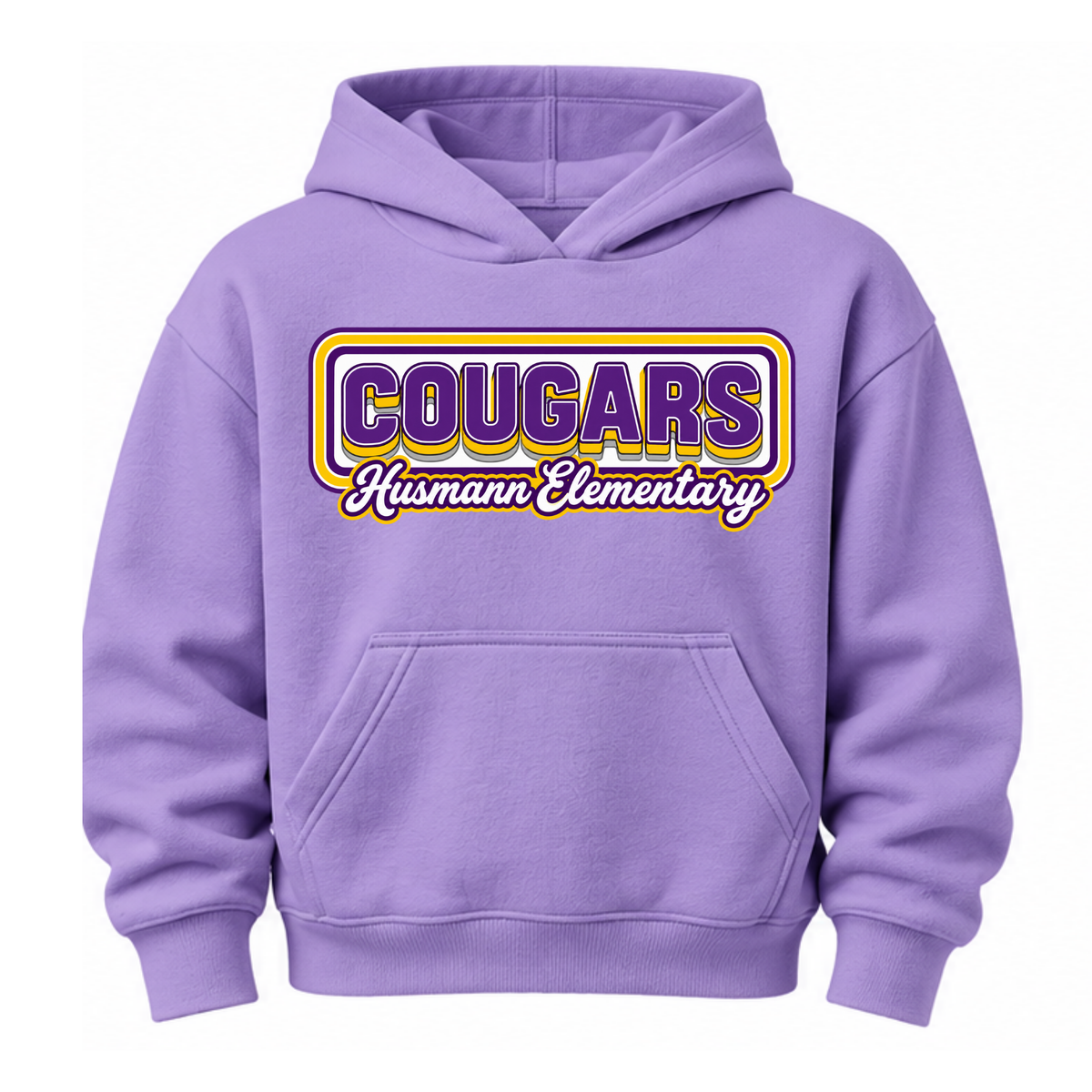 Retro Cougars | Youth Hooded Sweatshirt