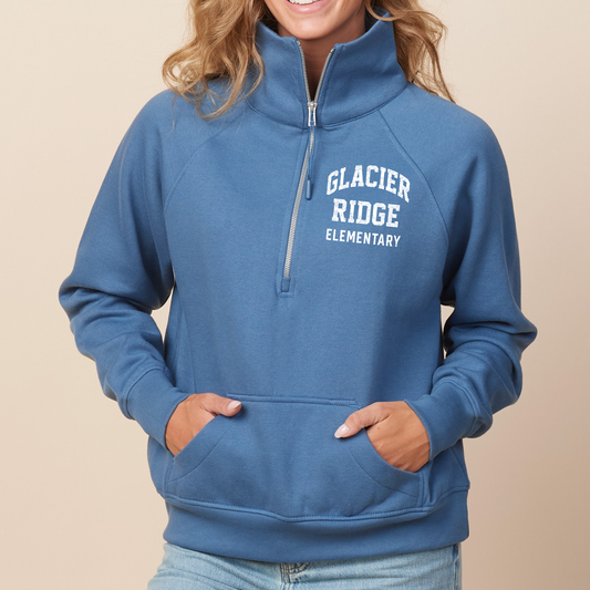 Glacier Ridge Elementary | Adult Quarter Zip Fleece