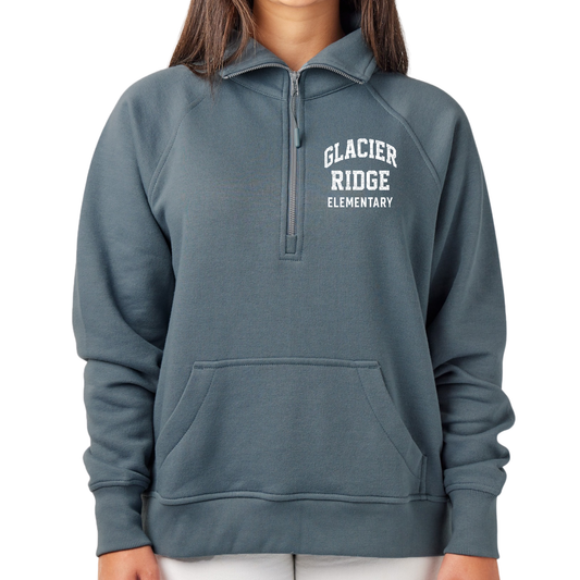 Glacier Ridge Elementary | Adult Quarter Zip Fleece