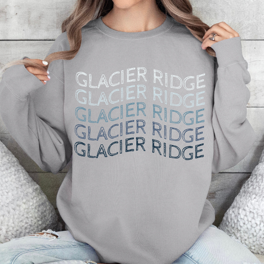 Glacier Ridge Waves | Adult Comfort Colors Crewneck