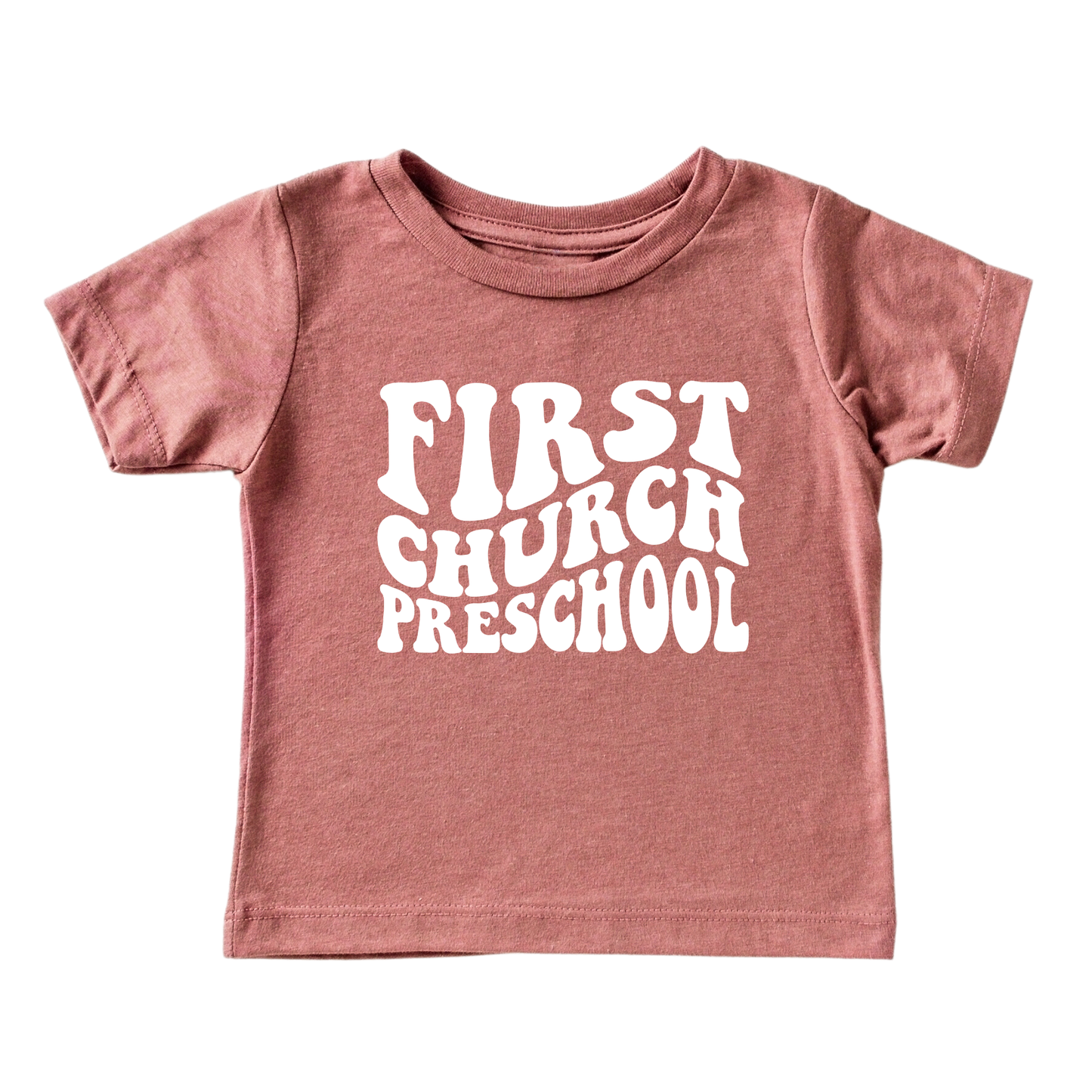 Groovy First Church Preschool | Short Sleeve Adult Tee