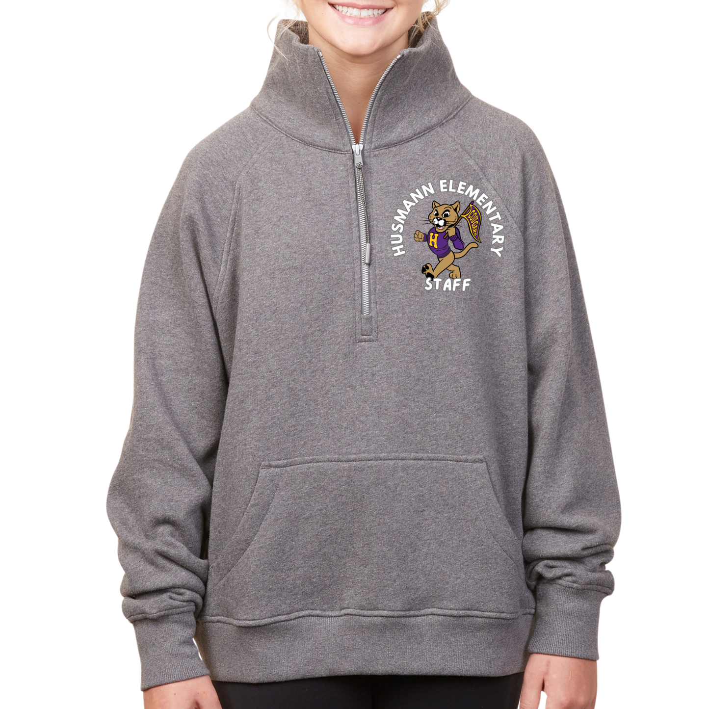 Staff Husmann Elementary | Adult Quarter Zip Fleece