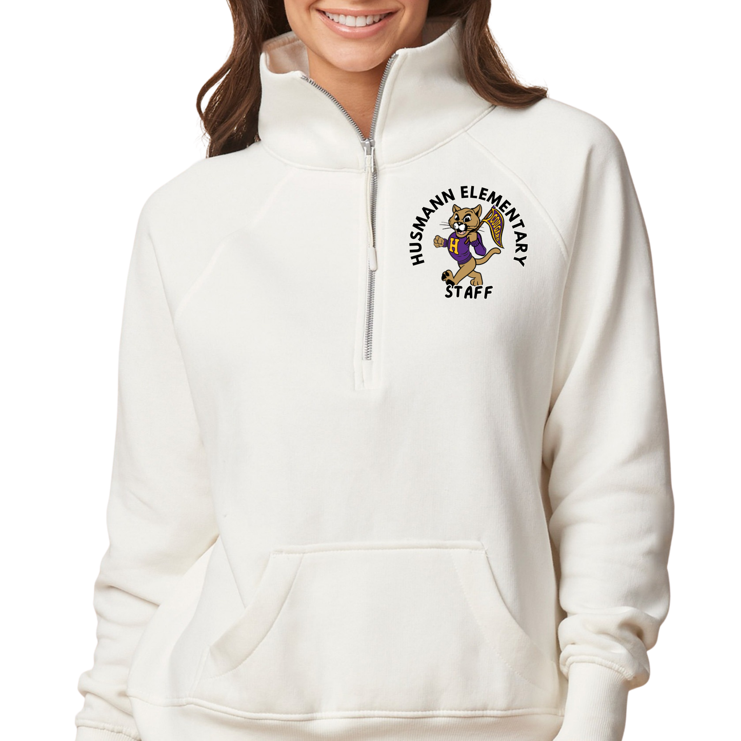 Staff Husmann Elementary | Adult Quarter Zip Fleece