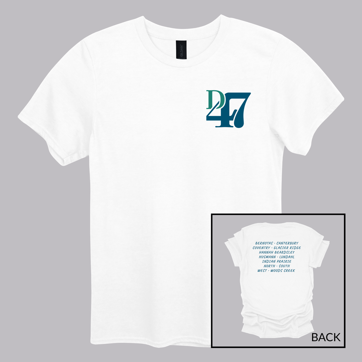 D47 Schools Full Color | Short Sleeve Adult Tee