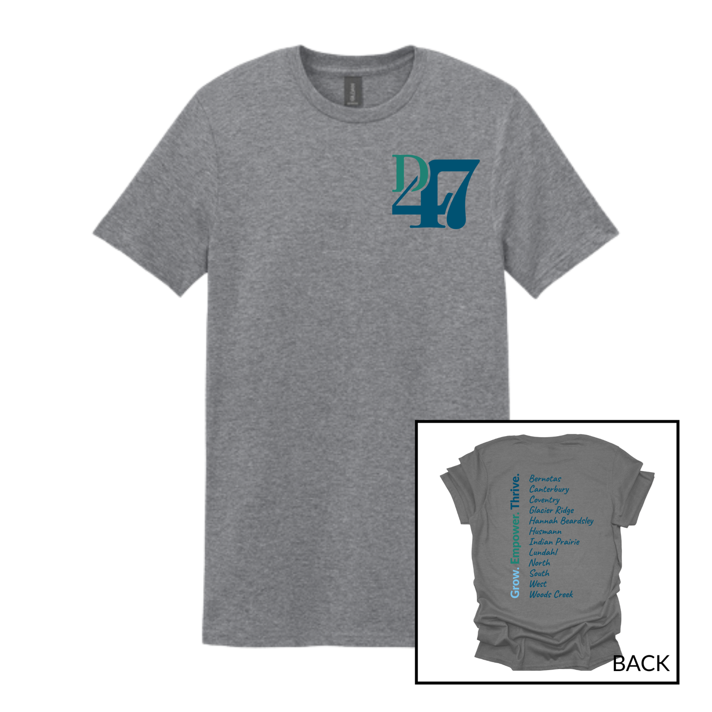 D47 Schools 2 Full Color | Short Sleeve Adult Tee