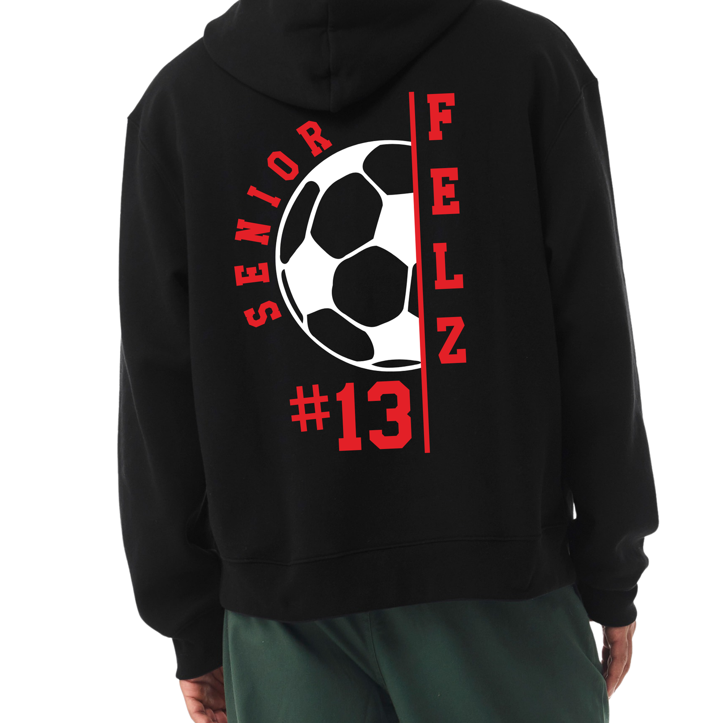 Senior HHS Soccer Personalized | Heavyweight Hooded Fleece