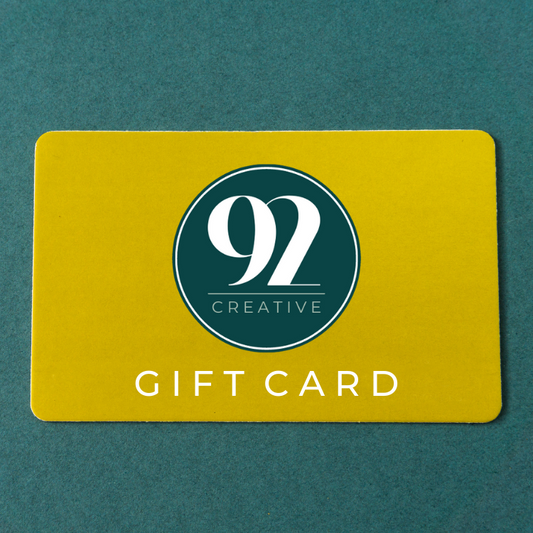 Ninety Two Creative Gift Card