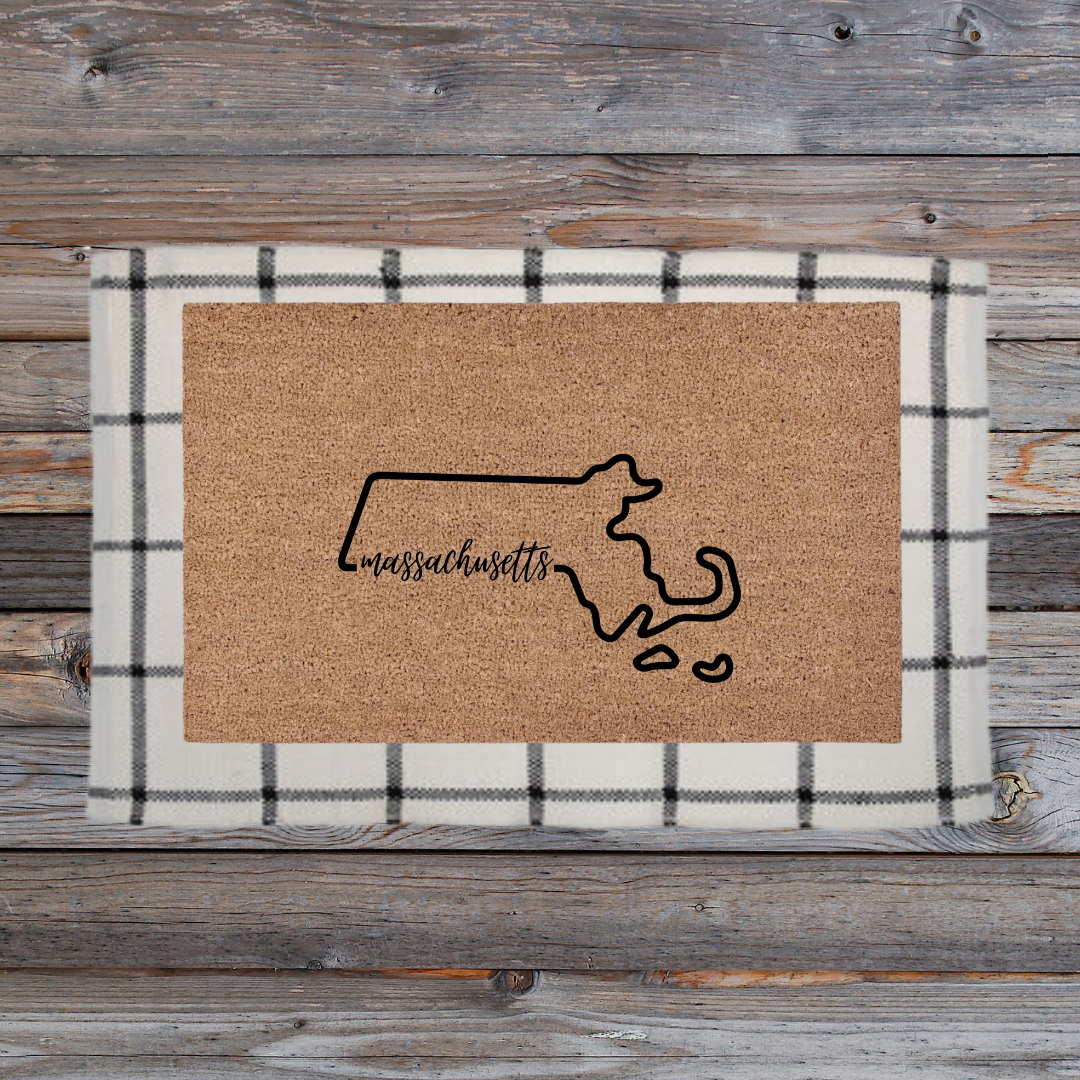 Massachusetts State | Custom Doormat