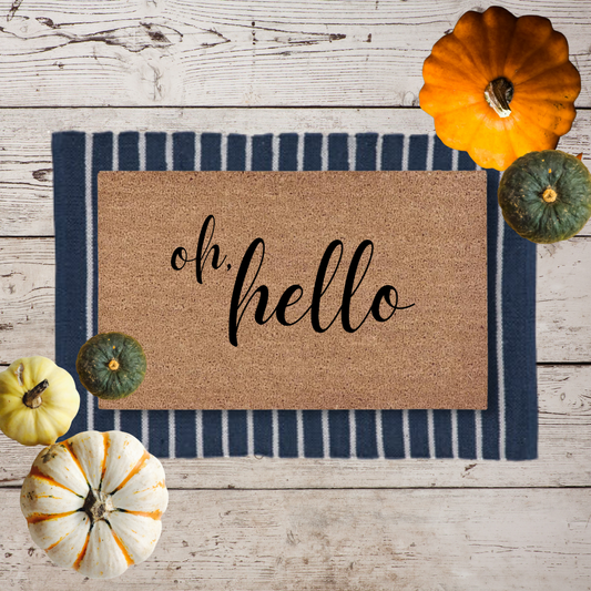 Oh, Hello | Custom Doormat