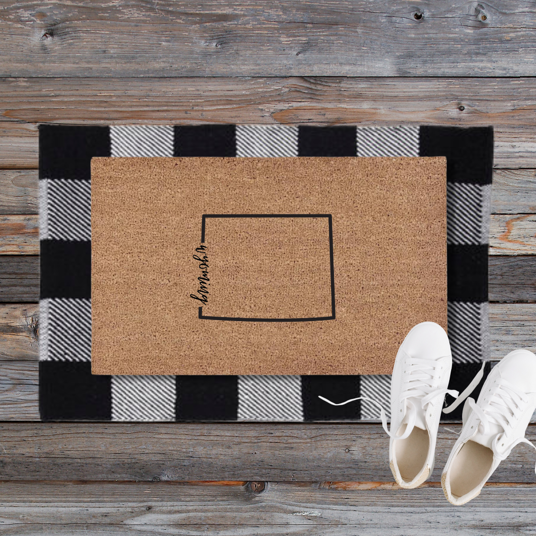 Wyoming State | Custom Doormat
