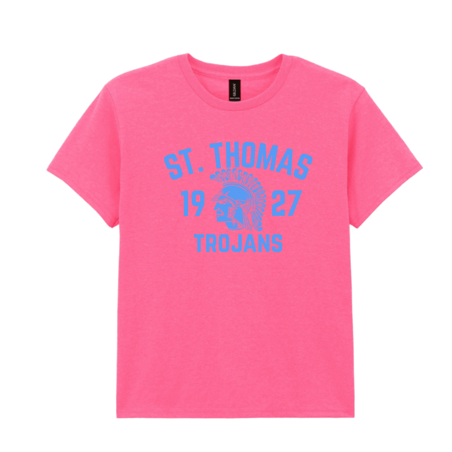 NEW! St. Thomas Trojans Varsity Neon | Short Sleeve Youth Tee