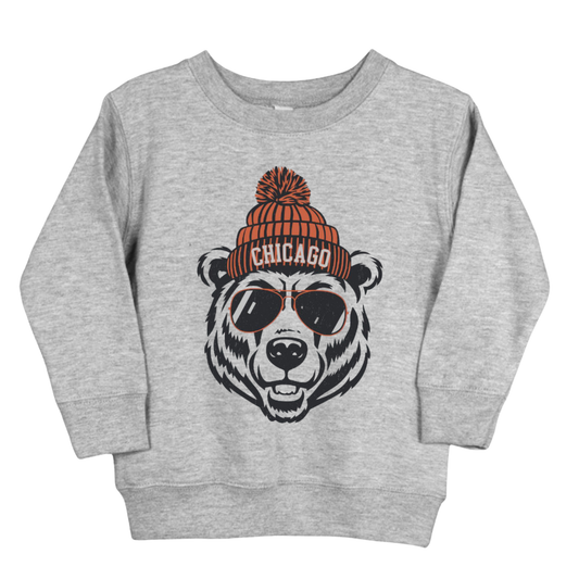 Chicago Bears Beanie | Youth Fleece Crewneck