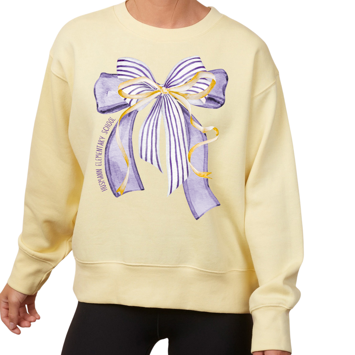 Husmann Bows | Ladies Boxy Crewneck