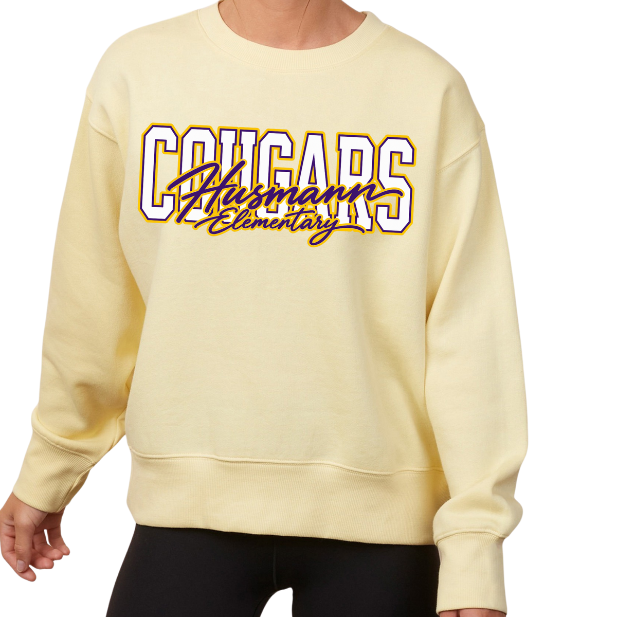 Cougars | Ladies Boxy Crewneck