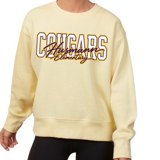 Cougars | Ladies Boxy Crewneck