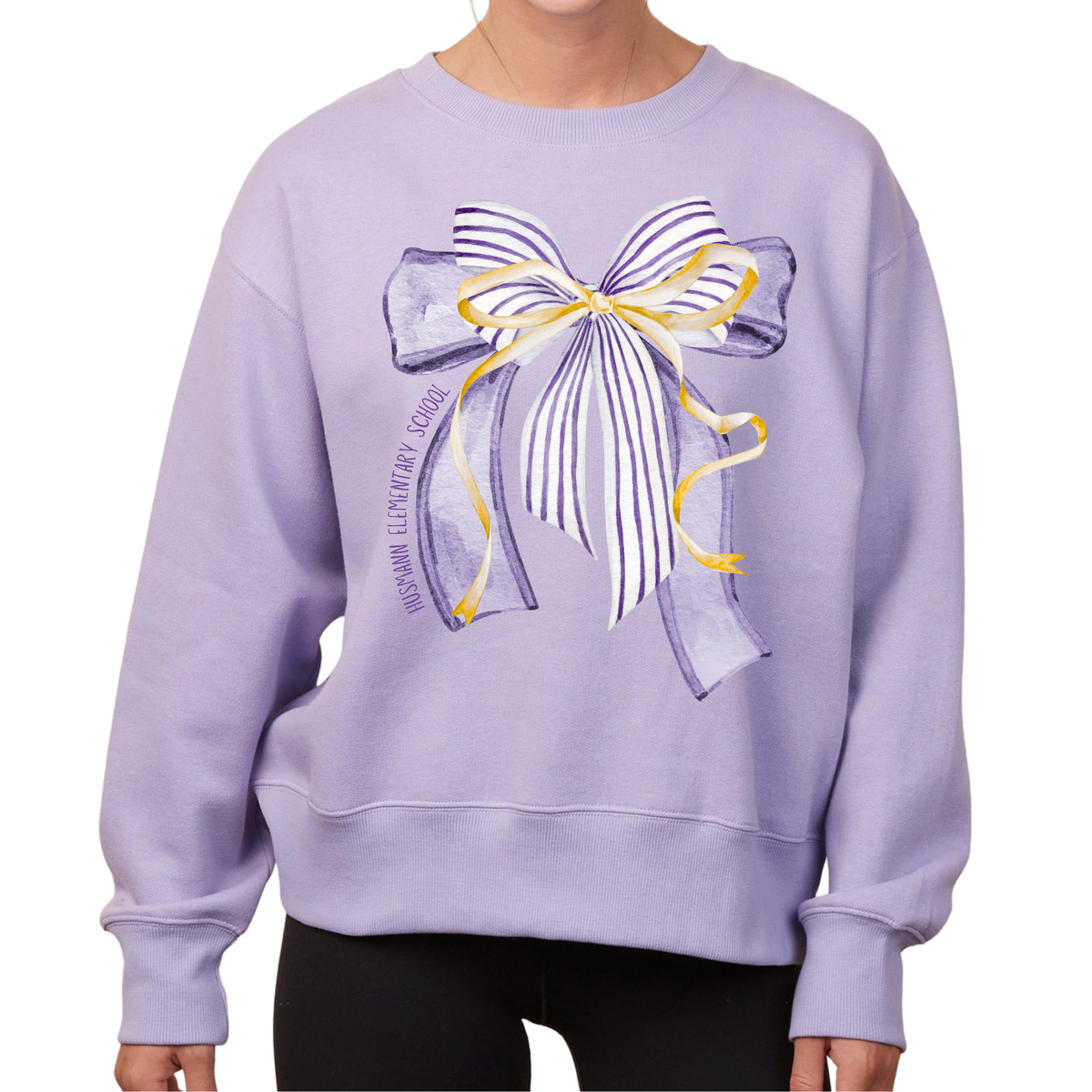 Husmann Bows | Ladies Boxy Crewneck