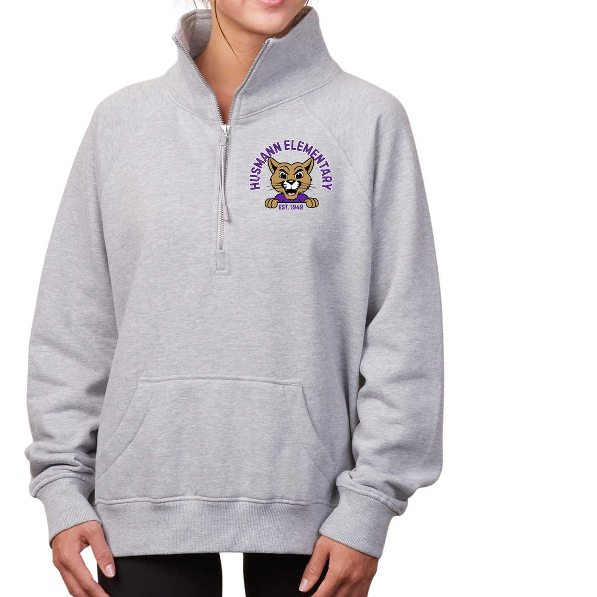 Husmann Elementary, Est. 1949 | Womens Quarter Zip Fleece