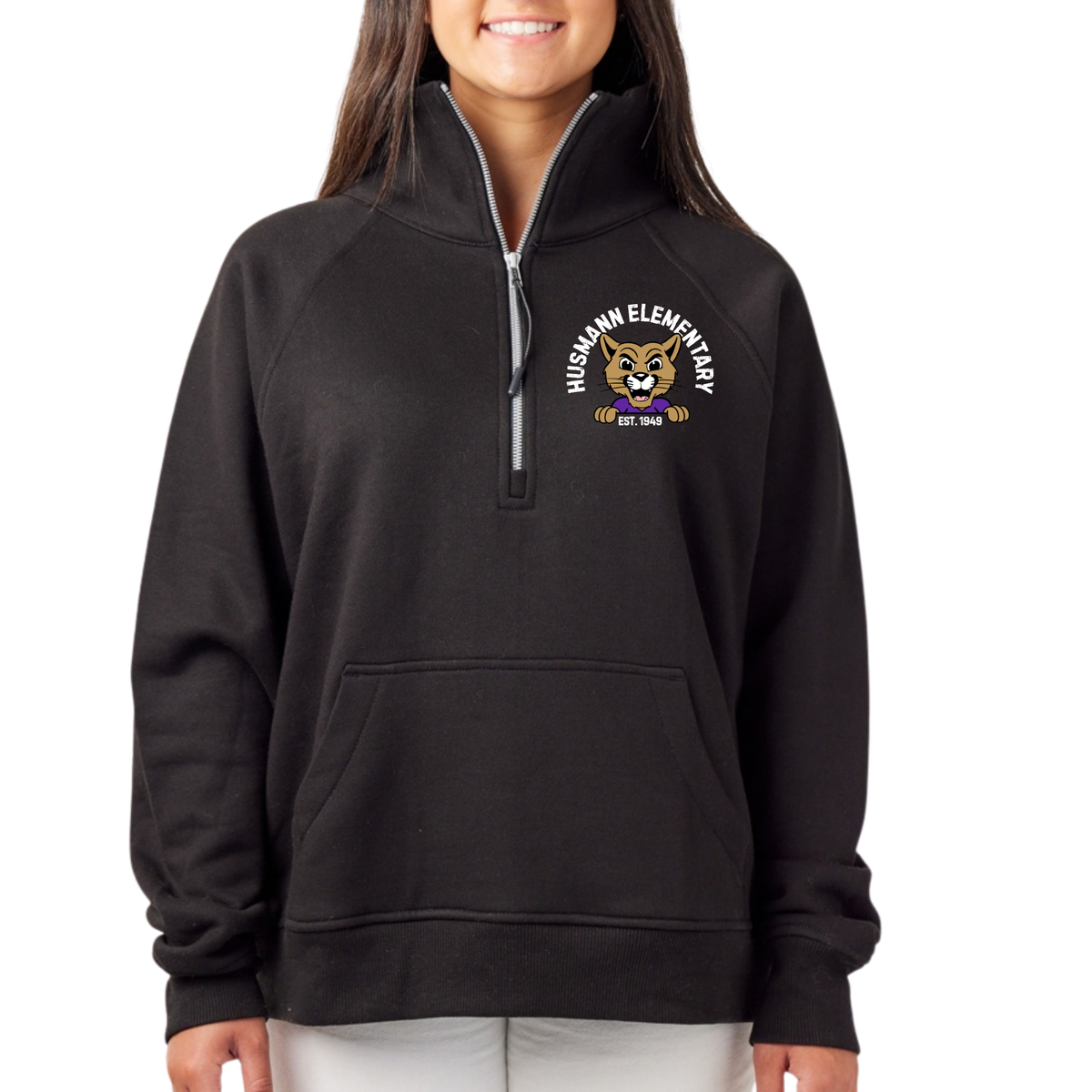 Husmann Elementary, Est. 1949 | Womens Quarter Zip Fleece