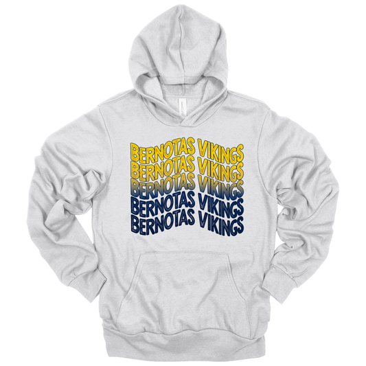 Wavy Bernotas Vikings | Adult Hooded Sweatshirt