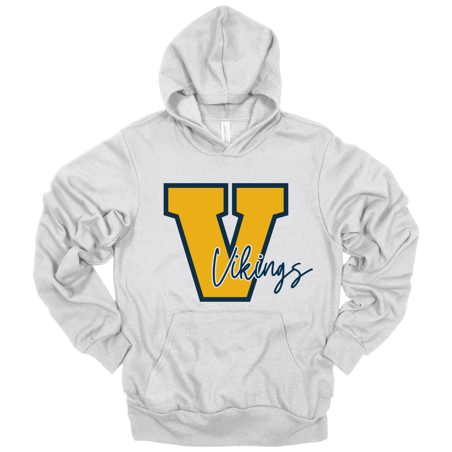 Big V for Vikings | Adult Hooded Sweatshirt
