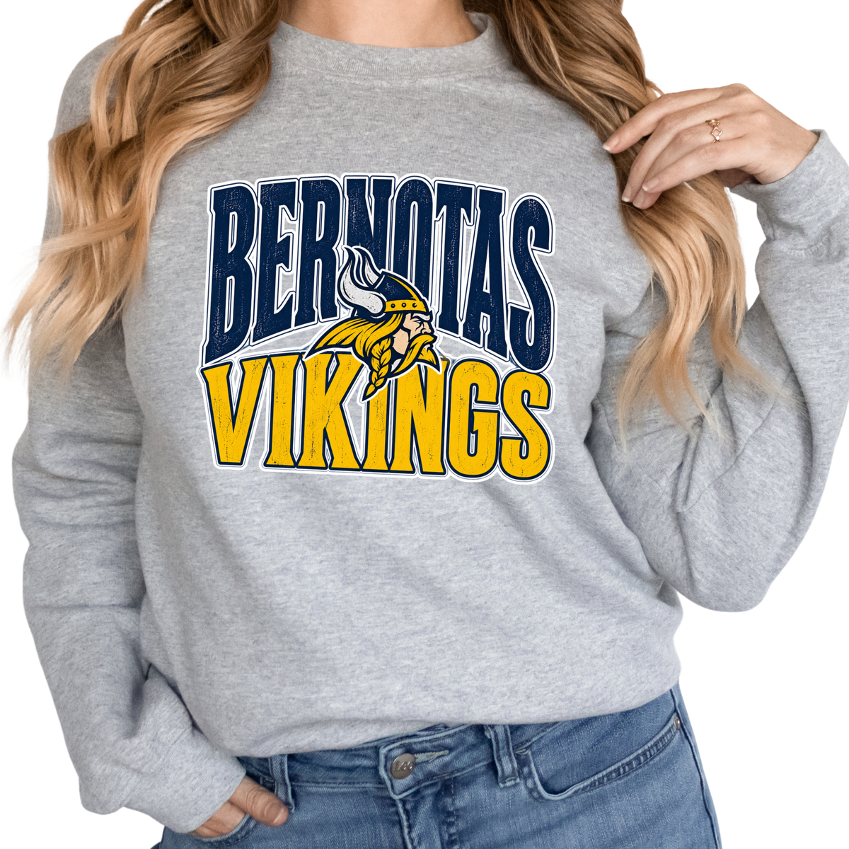 Bernotas Vikings Mascot | Adult Crewneck