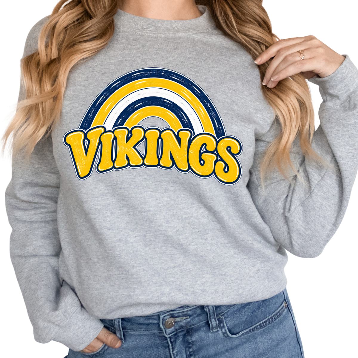 Vikings Rainbow | Adult Crewneck