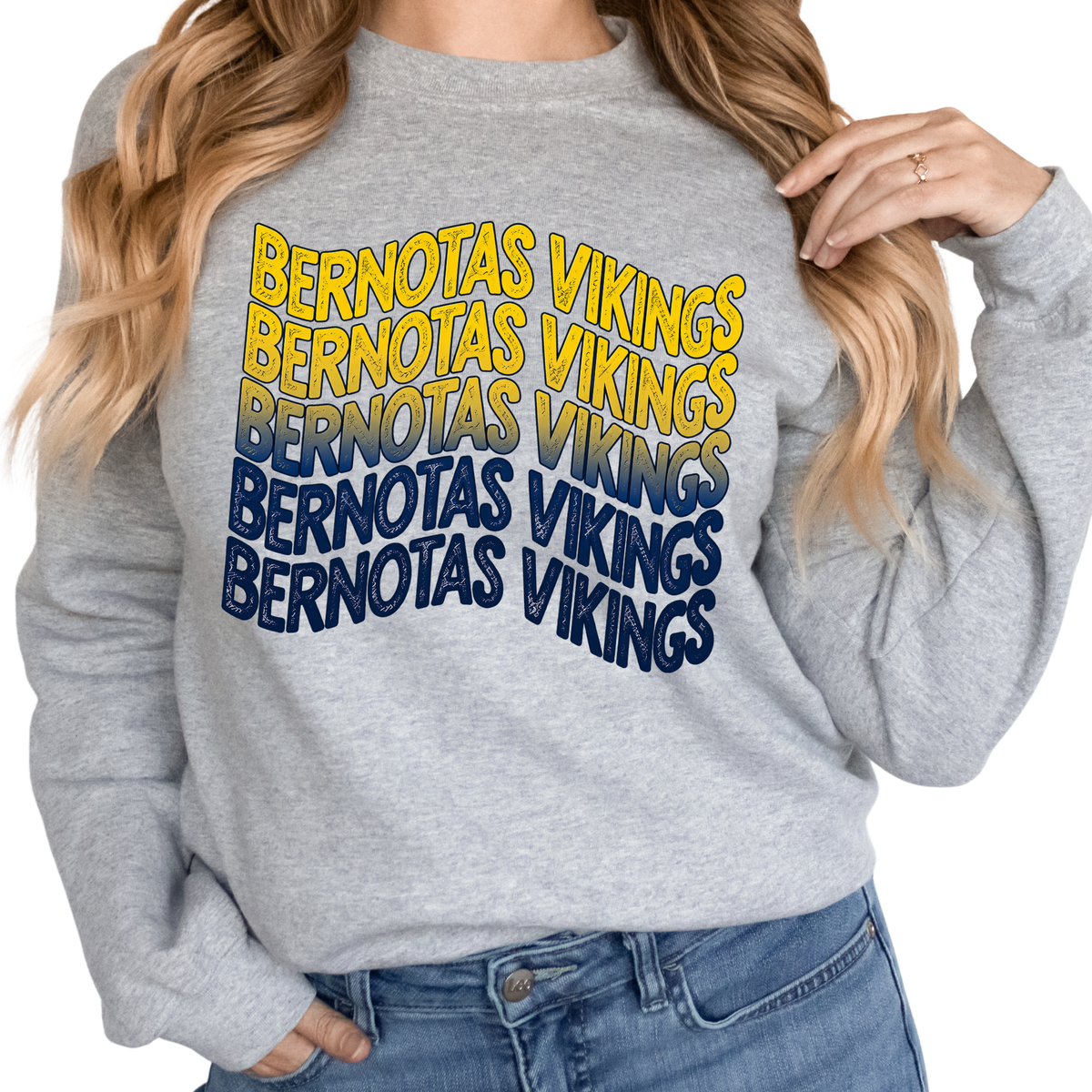Wavy Bernotas Vikings | Adult Crewneck