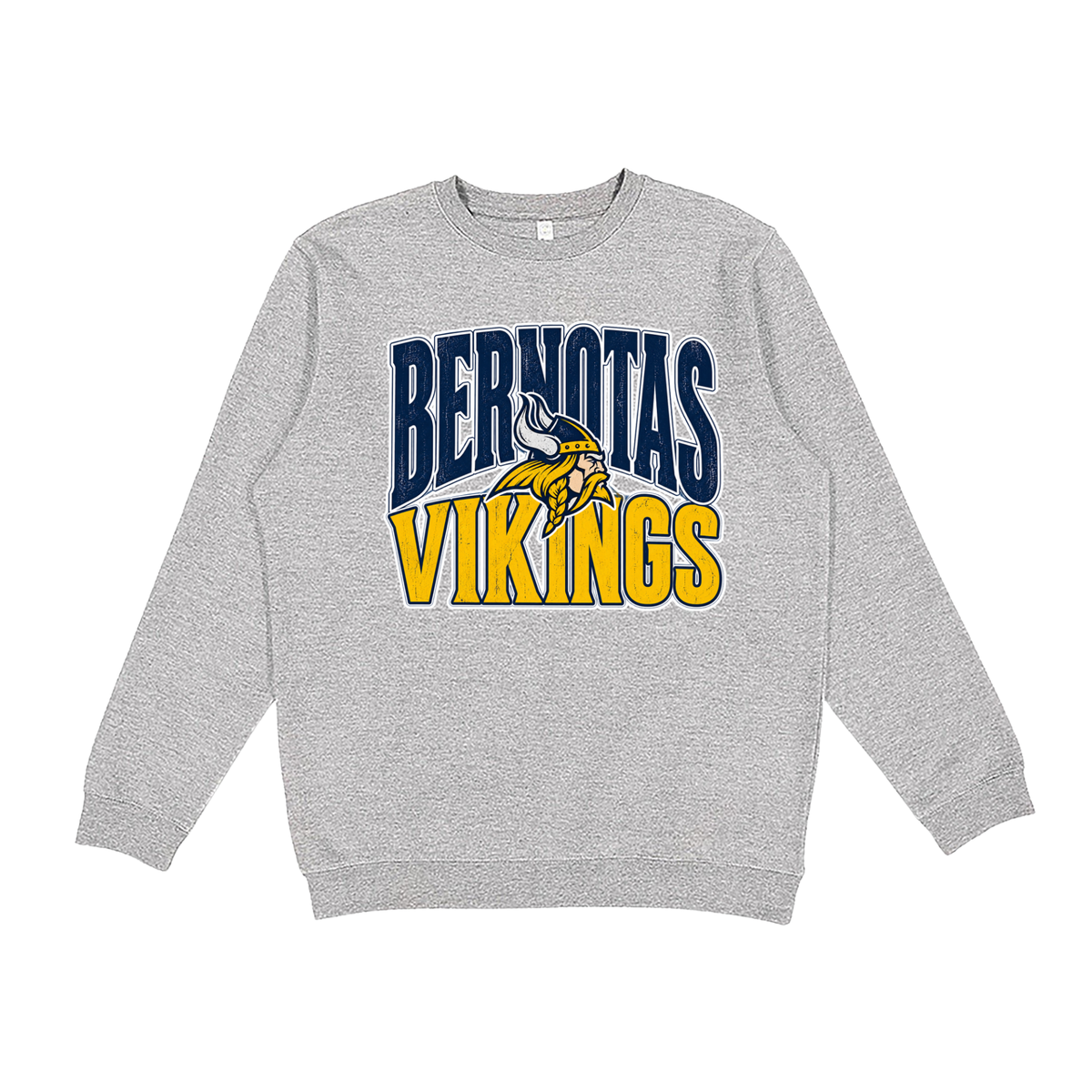 Bernotas Vikings Mascot | Youth Fleece Crewneck