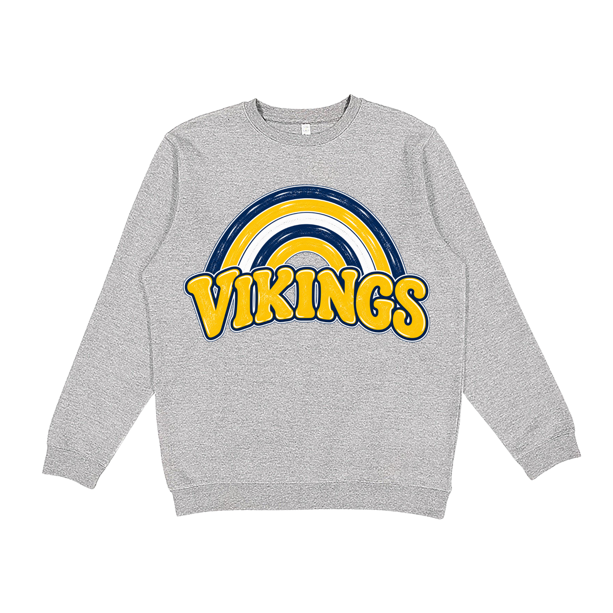 Vikings Rainbow | Youth Fleece Crewneck