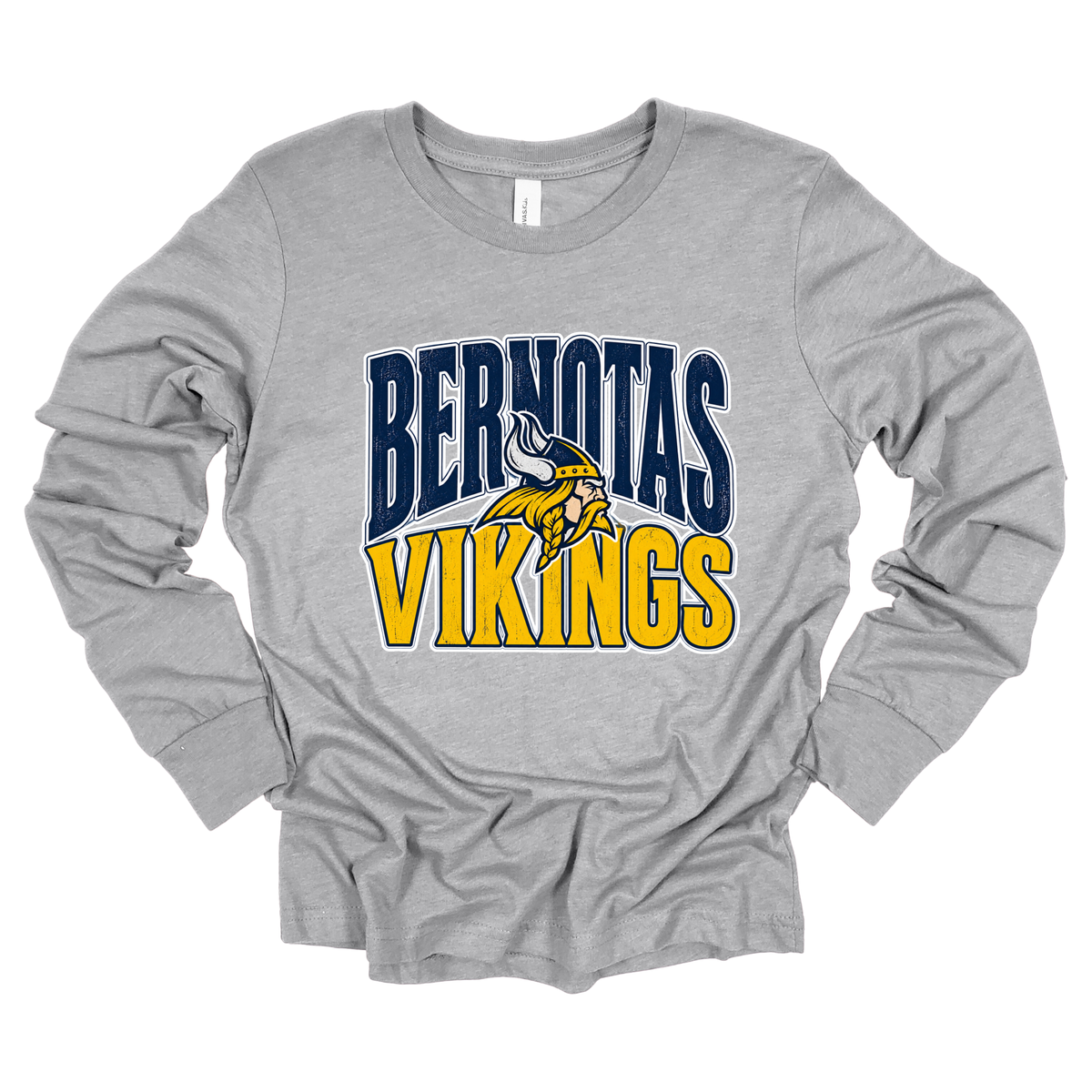 Bernotas Vikings Mascot | Long Sleeve Tee