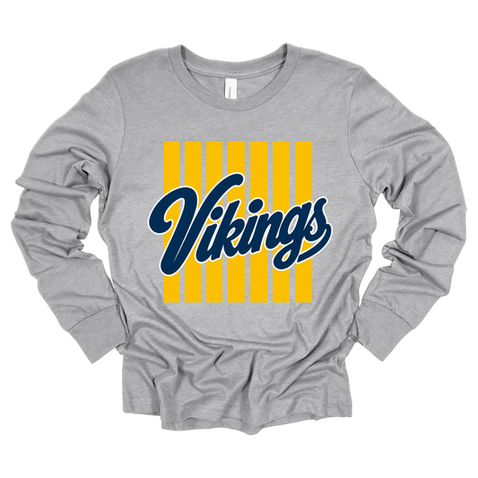 Vikings Stripes | Long Sleeve Tee