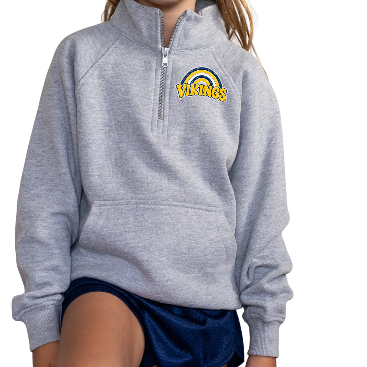 Vikings Rainbow | Youth Quarter Zip