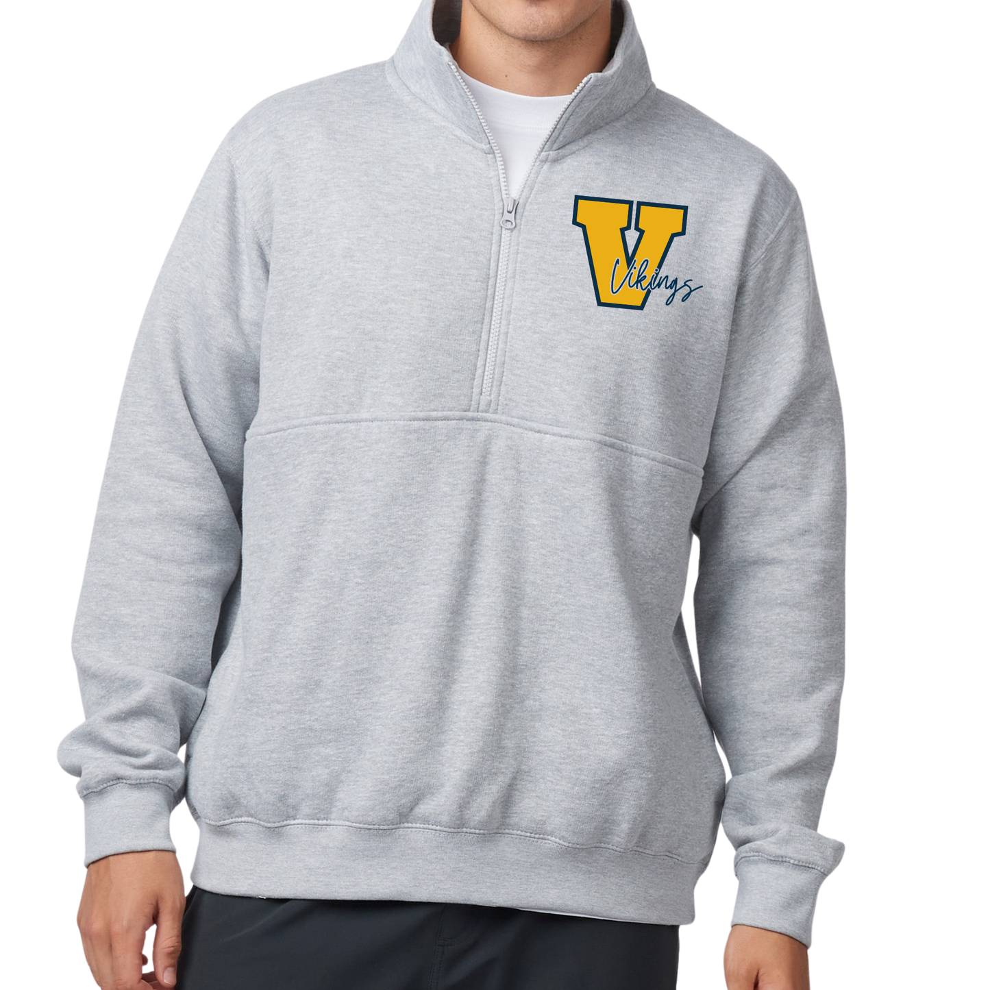 Big V for Vikings | Quarter Zip Fleece