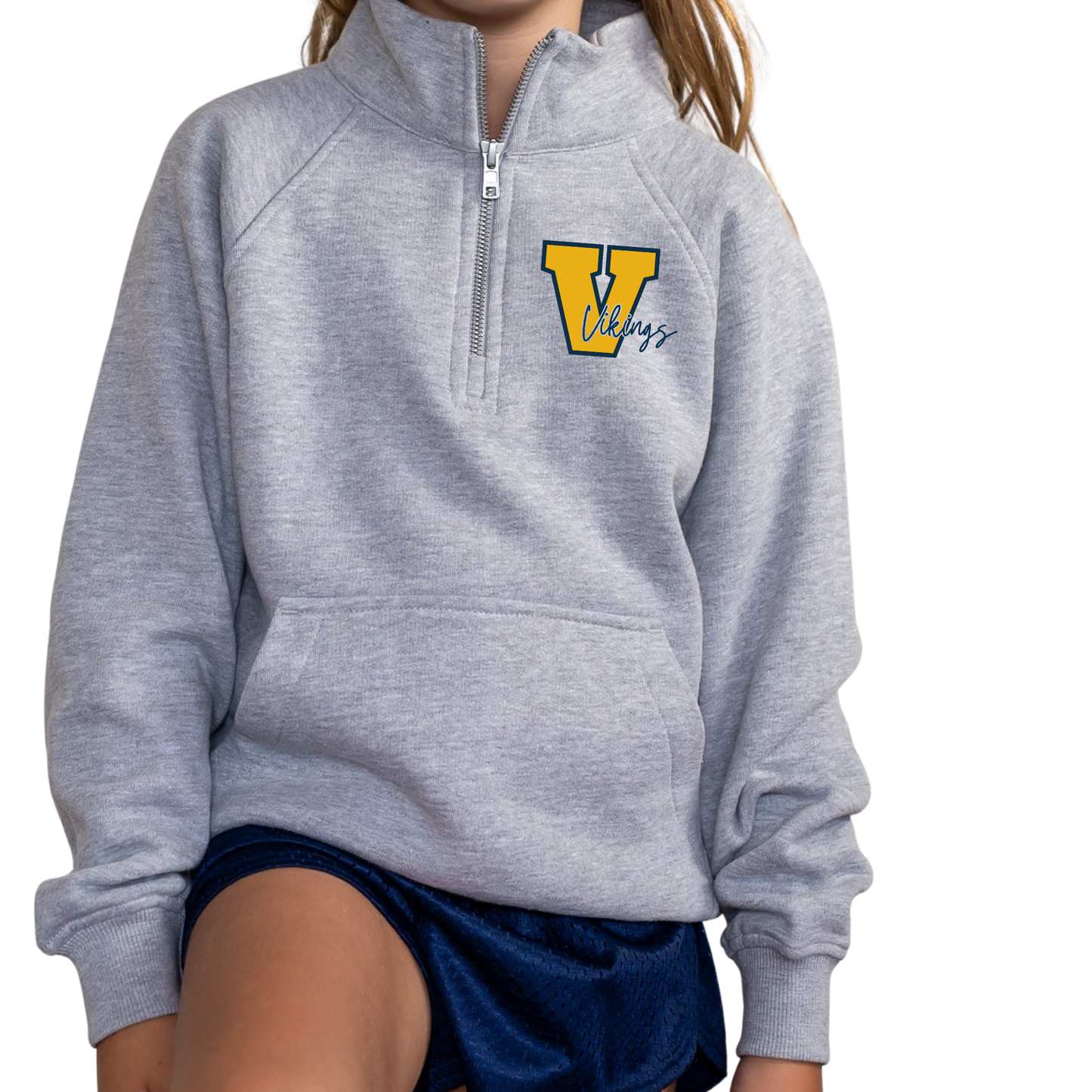 Big V for Vikings | Youth Quarter Zip
