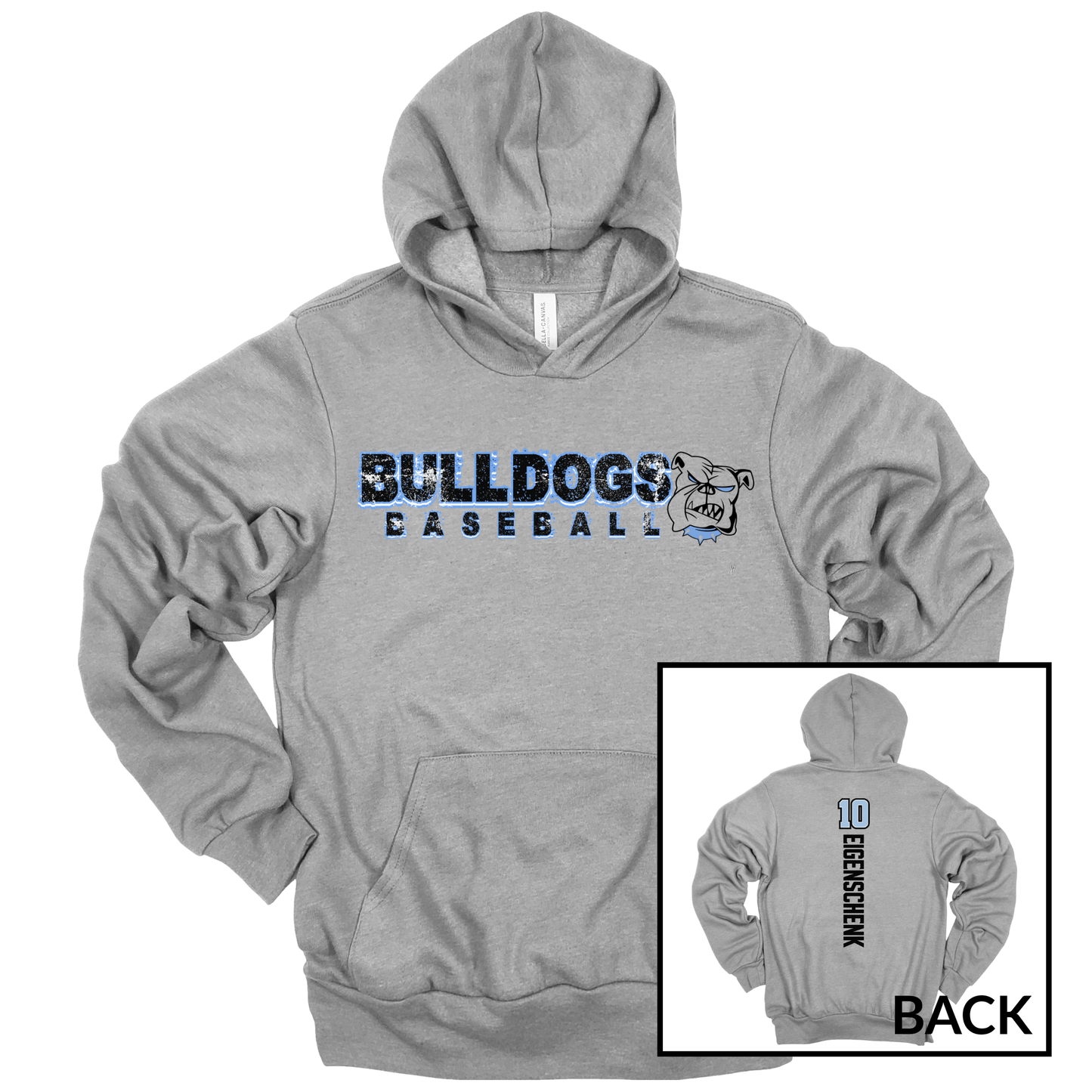 Bulldogs Baseball | Adult Hooded Sweatshirt
