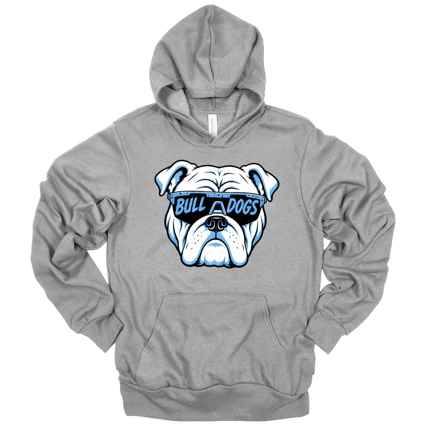 Bulldog Glasses | Adult Hooded Sweatshirt